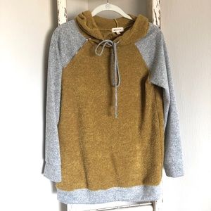 Mustard and Grey Hoodie